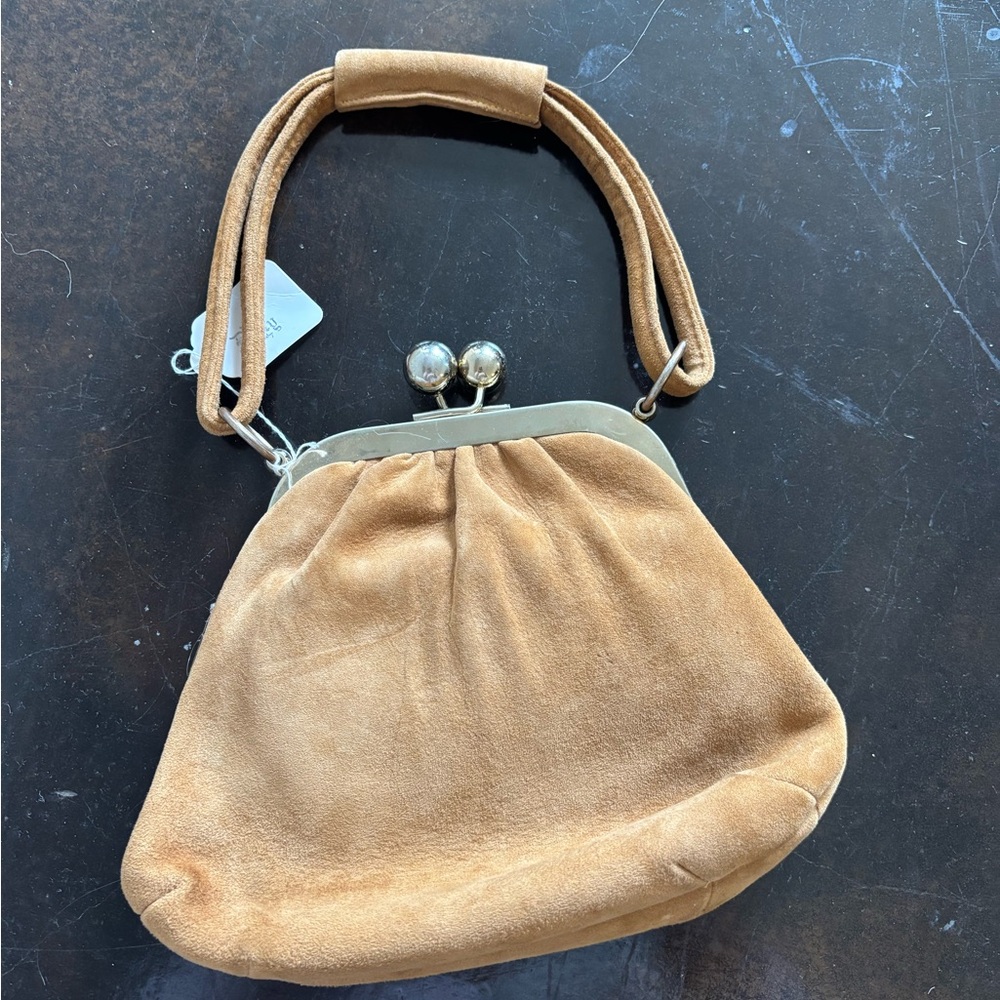 Vintage Tan Suede Women's Bag with tags